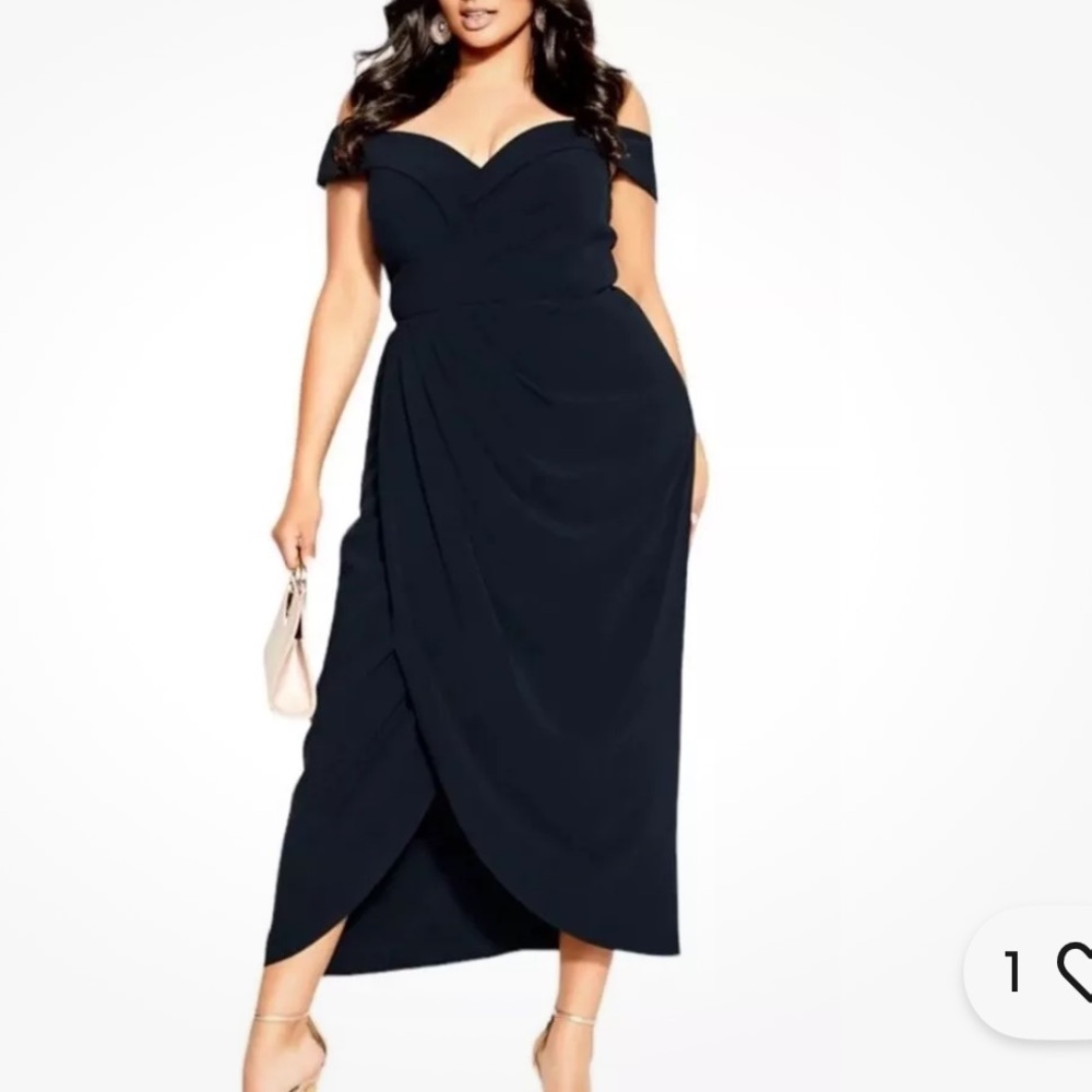 Elegant City Chic Black Women's Dress.